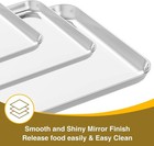 Wildone 6-pc Baking Sheet Set  3 Pans   3 Racks  Stainless Steel  Non-toxic