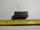 Vintage Letterpress Printing Block Mosler Safes Advertising 