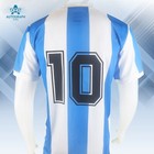 Diego Maradona Signed Argentina 1978 World Cup Argentina Home Shirt W coa