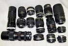 Fifteen  15  Lenses For Parts Or Repair  For Film   Digital Cameras  All For Por