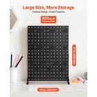 Uimoso Black Pegboard Stand With Panels And 30 Hooks  set Of 2 