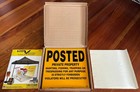 65 Aluminum Posted   No Trespassing Signs  11 x11   And Aluminum Mounting Nails