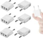 6pcs European Travel Plug Adapter  Us To Europe Plug Adapter Outlet Converter Us