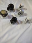 Star Wars Black Titanumium Series  Lot Of 6 Various Die-cast Metal Mini Helmets