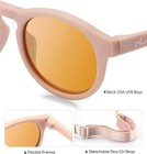 Baby Sunglasses W strap Polarized Lens Uv400 Protection Toddler Sunglasses Peach