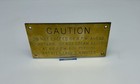 Vintage 10   x5    Brass Nautical Steam Boat Caution Sign    do Not Exceed 66 Rpm   