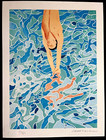 David Hockney Lithograph Coa Original Signed  hand-numbered Limited 
