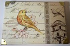 2011 Tri-coastal Design Decorative Storage Box Birds Metal Accents   Handles
