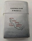 Vtg 1960 Zippo Cigarette Lighter  W Algodonera Felder De Mexico Sa