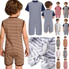 Boys Special Needs Adaptive Clothing Romper Short Leg Anti-strip Jumpsuit