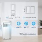 8000 Btu Portable Air Conditioner With Dehumidifier   Fan For 270 Square Feet 