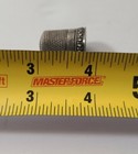 Simon Bros Sterling Silver Beaded Edge Egg   Arrows Thimble  Size 12