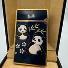 Working S t  Dupont Gas Lighter Line2 Navy Panda Without Box