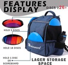Disc Golf Bag  Backpack With 26  Capacity  One Size  Blue 