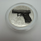 Glock American Silver Eagle Gun 1oz  Limited Edition  999 Silver Dollar Coin