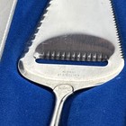 Vintage Konge-tinn Norwegian Pewter Dessert Cheese Slicer No  354c