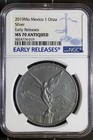 2019 Libertad 1 Oz Silver Early Releases Ms 70 Antiqued Finish Top Pop Coin Onza