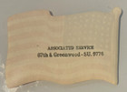 Vintage Conoco Station 48 Star Usa American Flag Decal Sticker Greenwood Service