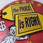 Vintage Price Is Right Porcelain Sign - Nbc Tv Game Show Advertising Man Cave