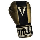 Title Boxing Gel Enforced Lining Bag Gloves Gold Black Sz M Training Mma  Gfwg2
