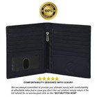 Leatherboss Genuine Leather Men Rfid Credit Card Holder Bifold Wallet  Black