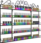 5 Tier Metal Nail Polish Rack Wall Mounted Display Stand Organizer Holder 