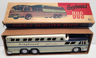 Vintage Japan Tin Friction Greyhound Scenicruiser Bus W box