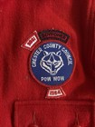 Bsa Vintage Official Jacket Shirt Red Wool Size 12 Youth Chester County Council