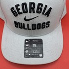 Nike Georgia Bulldogs On-field Rise Performance Adjustable Snapback Hat M l Grey