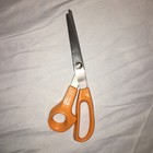 Fiskars Pinking Shears Usa 90 Orange Handled Sewing Scissors 9 34  Long  4 