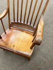 Antique Primitive American Colonial Period Maple Rocker