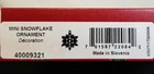 Waterford Crystal 2015 1st Annual Mini Snowflake Ornament With Enhancer 40009321