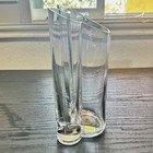 Disney Parks Mickey Mouse Sillouette Crystal Vase 9   