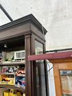 Vintage Antique Mahogany Country Store Display Cabinet 10    L X 93 5    H X 20    D