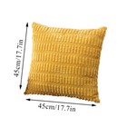 Striped Sofa Cushion Cover Home Decor Houseware Corduroy Throw Pillowcase