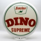 Sinclair Dino Supreme 13 5  Gas Pump Globe Ships Fully Assembled  Made In Usa  