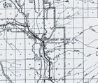 1942 Colorado Map Routt County Steamboat Springs Mt Harris Mine Hayden Oak Creek