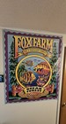 Vintage Fox Farm Vinyl Sign 3 Ft X 5 Ft