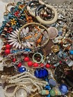 Vintage Now Estate Junk Drawer Jewelry Lot Harvest Craft Fix Lbs 