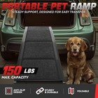 Foldable Pet Dog Ramp For Suv Truck Car 67  X 17  Large Dogs Up To 150 Lb Black