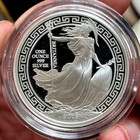 2018 1 Oz Silver Coin     Great Britain Britannia     Proof Ogp Oriental Border