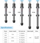 25w 50w 100w 200w 300w Adjustable Aquarium Heater  Submersible Fish Tank Heater 