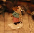 Wee Forest Folk Catching Crystals  Wff  M-626  Pink  Christmas Snowflake Mouse