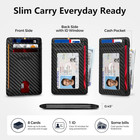 Slim Minimalist Front Pocket Rfid Blocking Leather Wallets For Men And Women Car