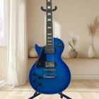 Custom Electric Guitar With Blue Flame Maple Top And Rosewood Fretboard