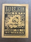 Original 1995 Cramps   Doo Rag   Bad Religion   Snfu Flyer Houston Tx Punk