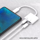  apple Mfi Certified  2pack Iphone Lightning To 2 Lightning Adapter  Dual Aux