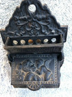 Vintage Match Holder Wall Mount Not Painted Unique