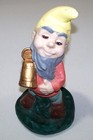 Vintage Drunk Garden Gnome Hand Painted Ceramic Figure 12   