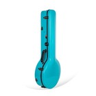 Crossrock Fiberglass Case Fits 5-string Resonator Styles  Tsa Lock- Mint Blue